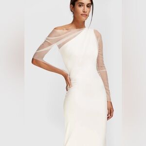 NEW Marcella NYC Valeria Off White Floor Length Wedding Dress Formal Dress XS